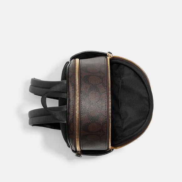 NWT Coach Outlet Mini Court Backpack In Signature Canvas - Picture 3 of 5